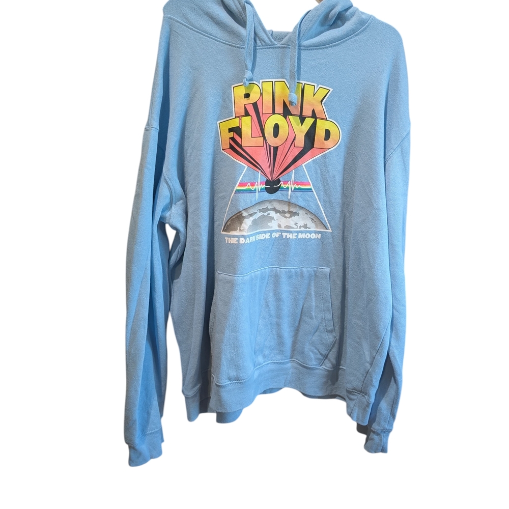 Freeze New York Pink Floyd The Dark Side of the Moon graphic hoodie in baby blue